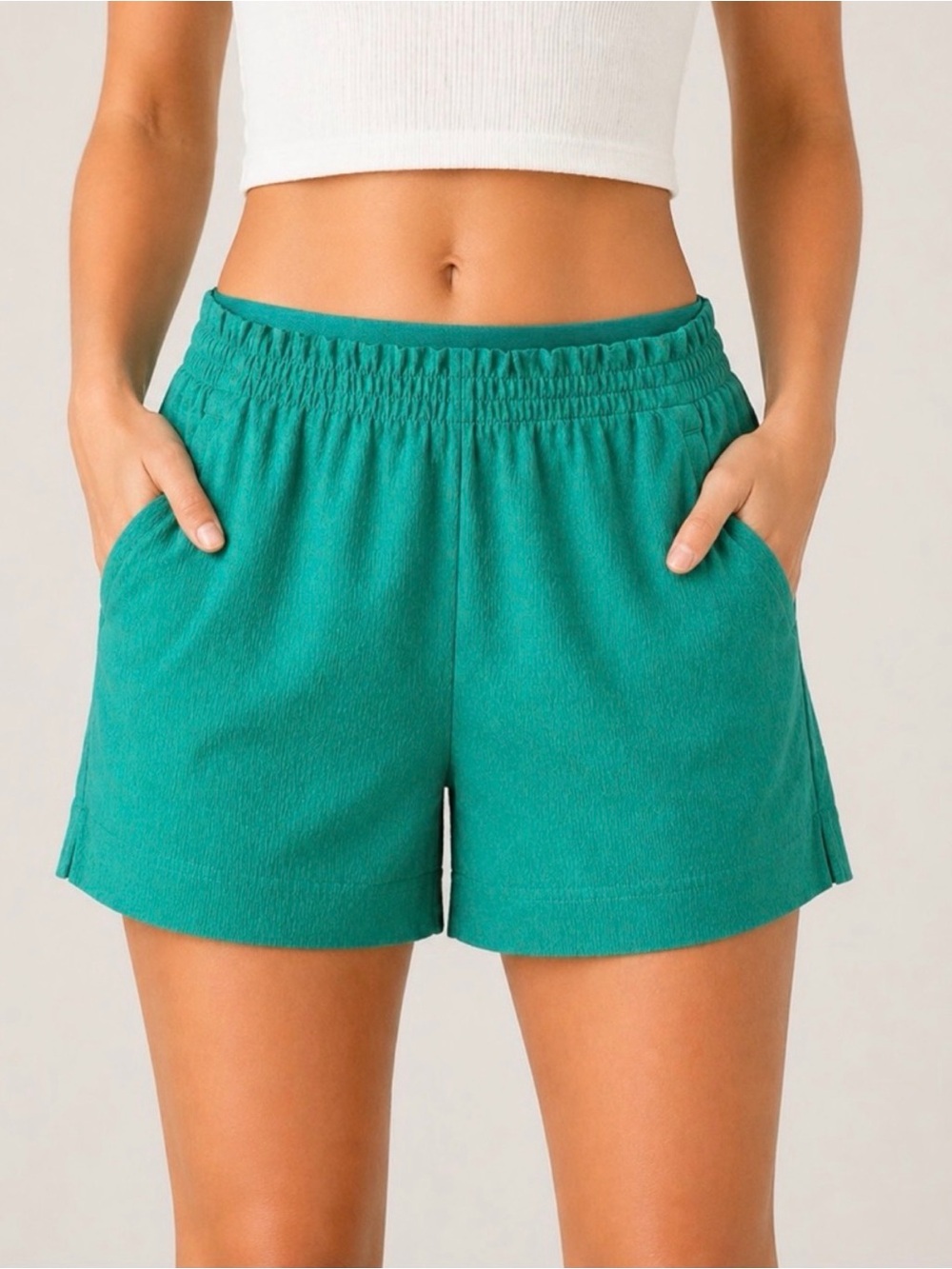 Athleta Echo Lightweight Shorts Emerald Green Size 12